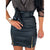 Zip It PU Leather Pencil Bodycon Skirt