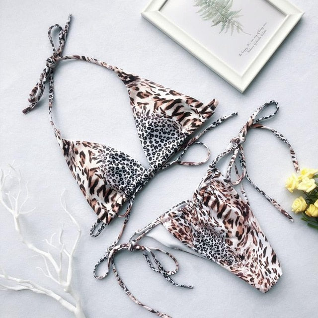 Fiona Leopard Bikini Set