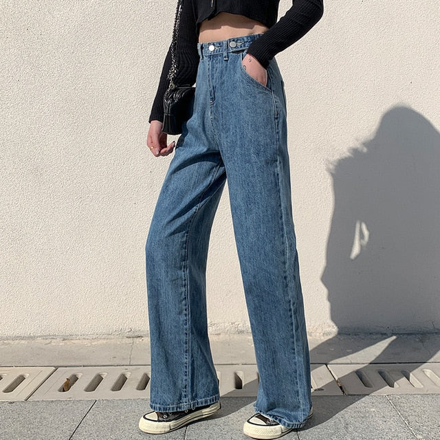 Freya Wide Leg Relaxed Style Jeans