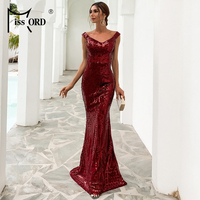 Effortless Elegance Sequin Maxi Dress