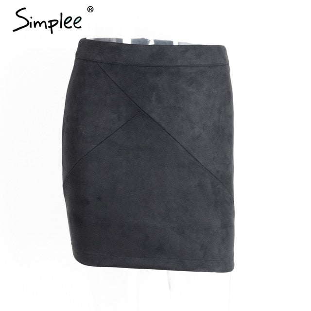 Melody Suede Pencil Skirt