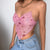 Be My Valentine Backless Crop Top