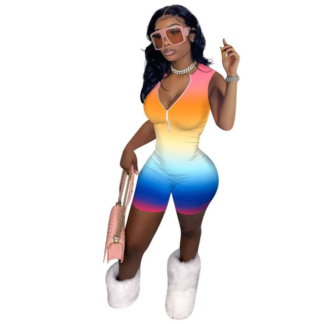 Rainbow Bodycon Romper