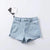 Athena High Waist Denim Shorts