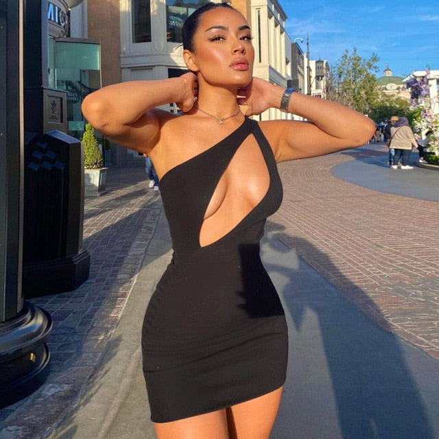 Best You've Had Cut Out One Shoulder Bodycon Mini Dress