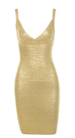 Golden Spirit Bandage Dress